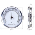 57Mm Hygrometer Mechanical No Battery Portable Accurate Durable Indoor Outdoor Humidity Meter with Magnetic