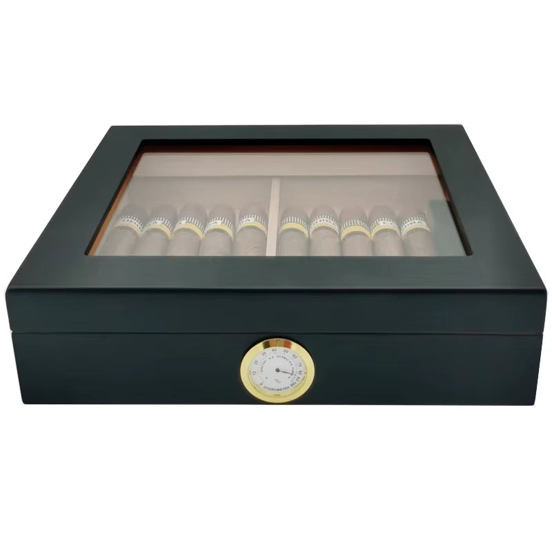 Cedar Wood Cigar Travel Humidor Box Portable Cigar Case W/ Humidifier Hygrometer Cigar Humidor Sigaren Box Seal Storage