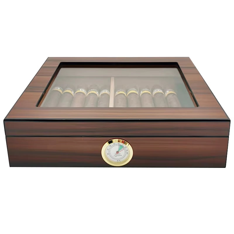 Cedar Wood Cigar Travel Humidor Box Portable Cigar Case W/ Humidifier Hygrometer Cigar Humidor Sigaren Box Seal Storage